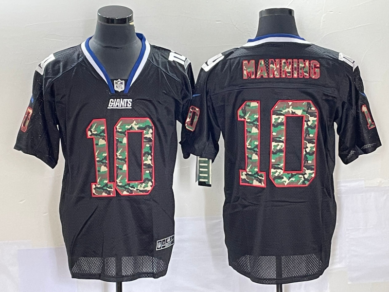 Men's New York Giants Eli Manning #10 Black Jersey